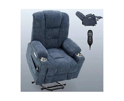 Casainc Power Lift Recliner Chair with Massage Heavy Duty Motion Usb and Type C Ports