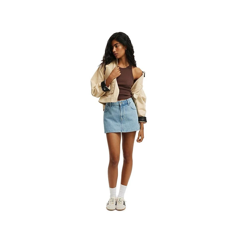 Cotton On Women's Mini Denim Skort