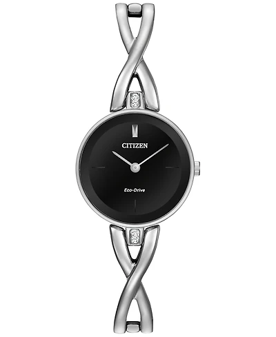 Citizen Women's Eco-Drive Stainless Steel Bangle Bracelet Watch 23mm EX1420-50E