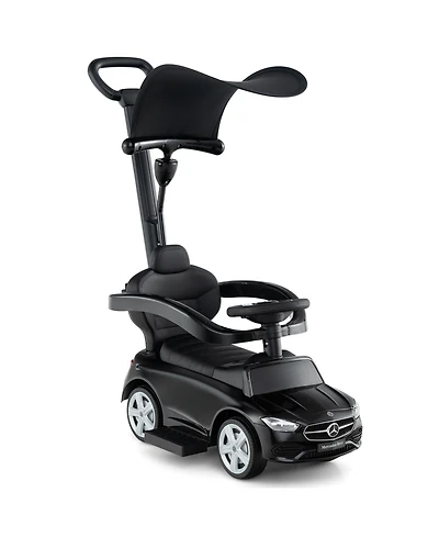 3-in-1 Mercedes Benz Ride-On Toddler Sliding Car with Push Handle