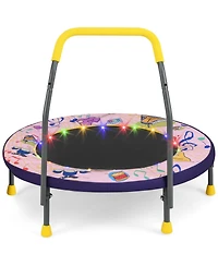 Mini Trampoline Folding Small Rebounder for Kids with Lights