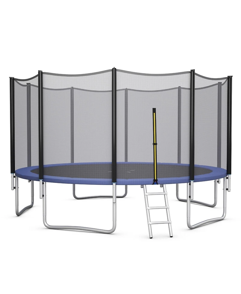 Outdoor Trampoline Bounce Combo with Closure Net Ladder