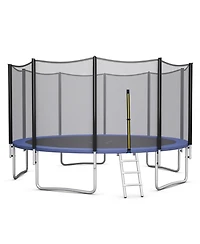 Outdoor Trampoline Bounce Combo with Closure Net Ladder