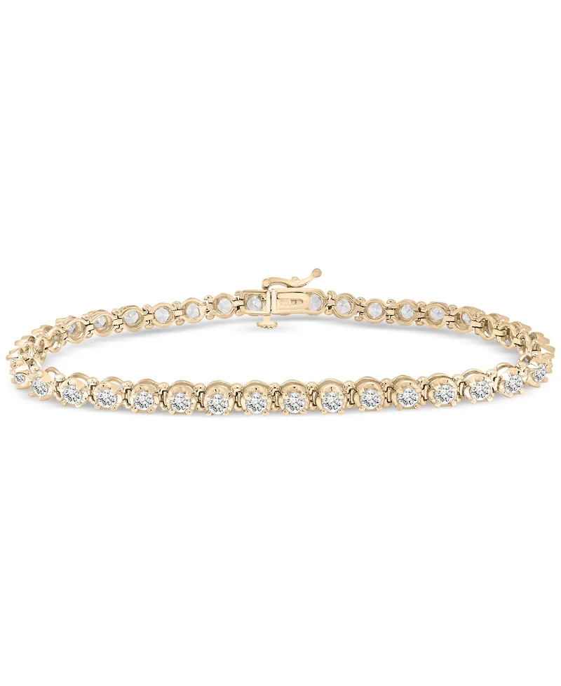 Diamond Bracelet (3 ct. t.w.) 14k White Gold or Yellow Gold, Exclusively at Macy's