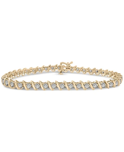 Diamond Twist Bracelet (2 ct. t.w.) 14k White Gold or Yellow Gold, 7"
