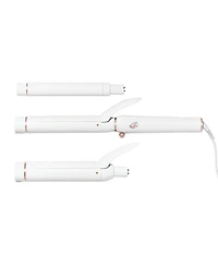 T3 Switch Kit Wave Trio Professional Ionic Interchangeable Curling Iron with 3 CeramicClip & Wand Barrels for Curling and Waving