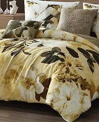 Bebejan Zayra Bedding 100% Cotton Sateen 5 Piece King Size Reversible Comforter Set