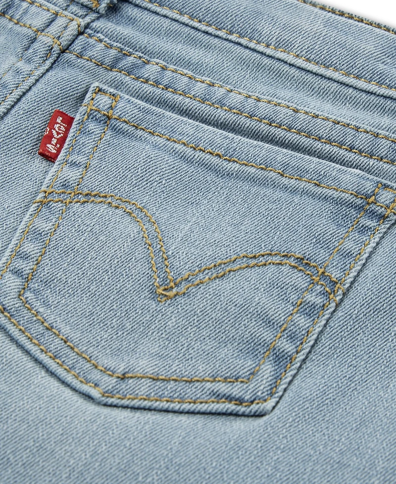 Levi's Toddler Girls 2-Piece Peplum Top and Wide Jeans Set