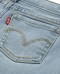Levi's Toddler Girls 2-Piece Peplum Top and Wide Jeans Set