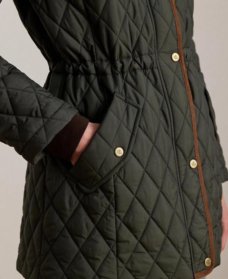 Lauren Ralph Women's Hooded Anorak Quilted Coat