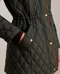 Lauren Ralph Women's Hooded Anorak Quilted Coat