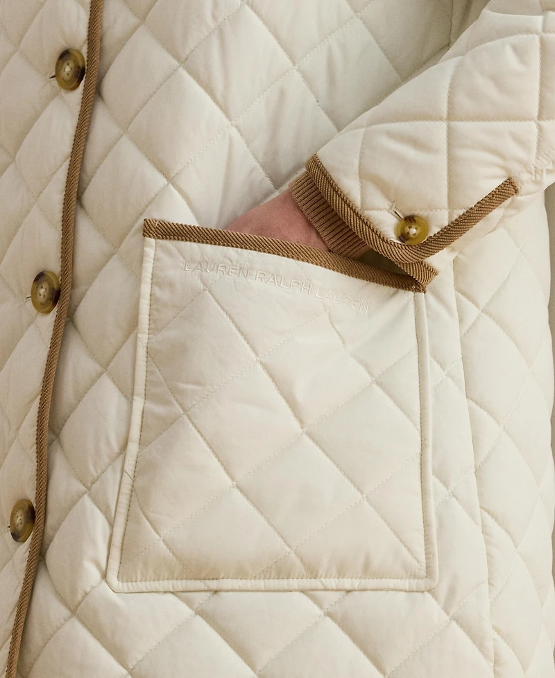 Lauren Ralph Lauren Women's Faux-Fur-Collar Quilted Jacket