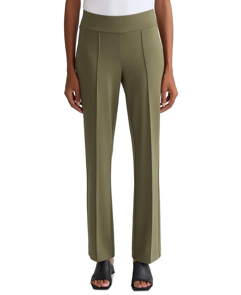 Jones New York Petite Pintucked Pull-On Knit Pants