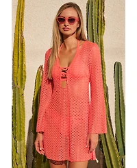 Becca Women's Crocheted Cover-Up Dress