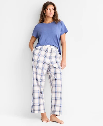 State of Day Women's Poplin Pajama Pants, Xs-3X, Macy's Exclusive