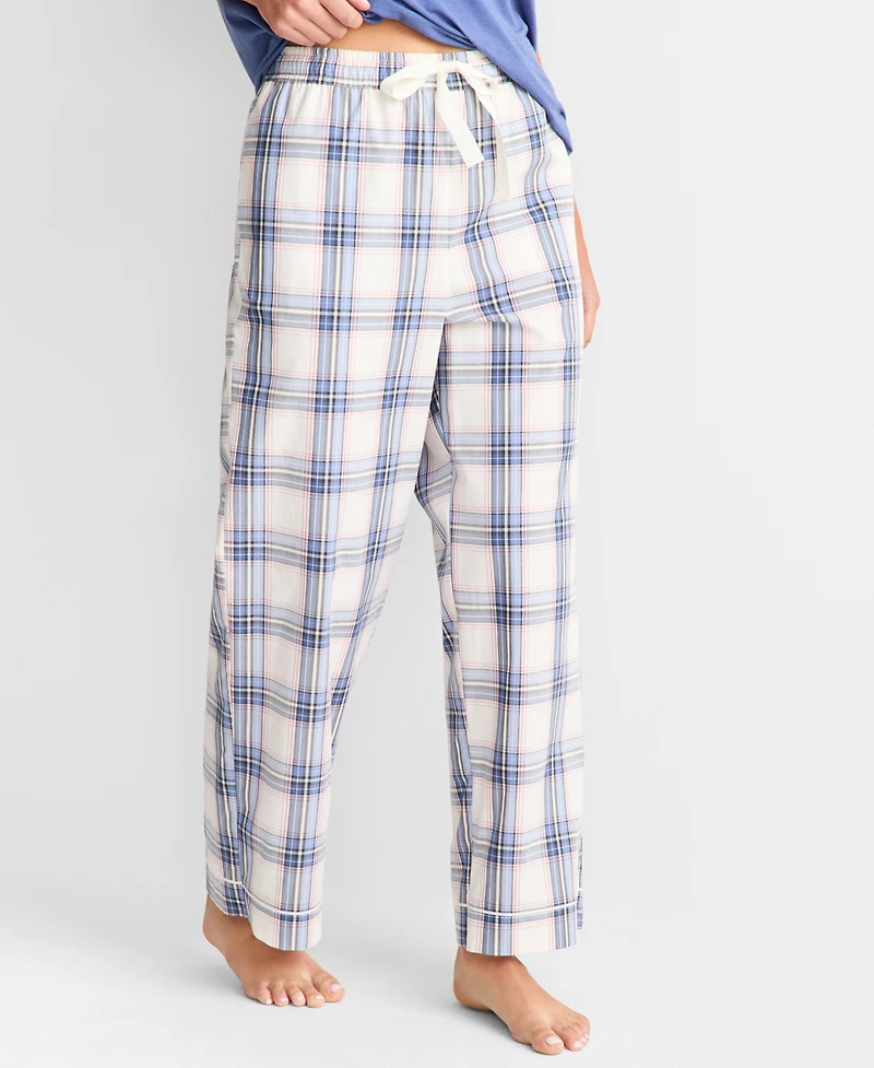 State of Day Women's Poplin Pajama Pants, Xs-3X, Macy's Exclusive