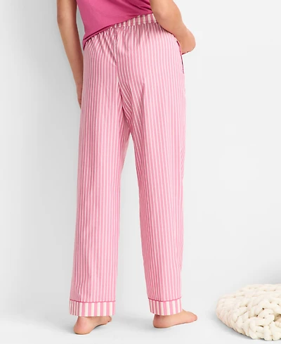 State of Day Women's Poplin Pajama Pants, Xs-3X, Macy's Exclusive
