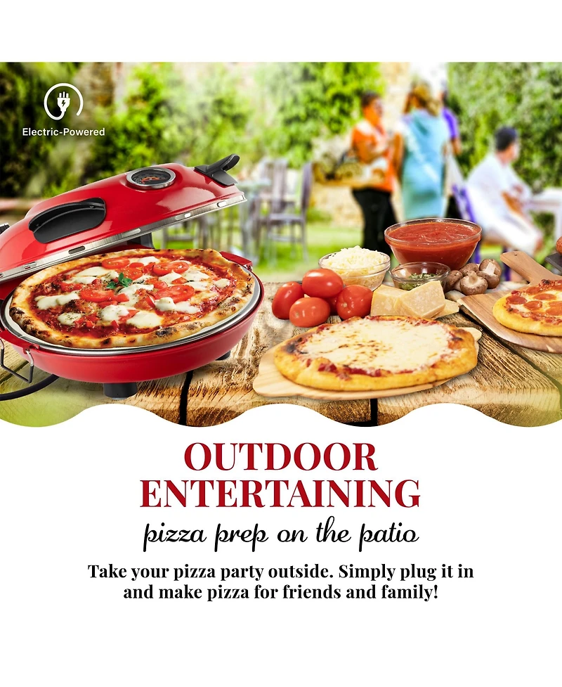 GraniteStone Piezano 12 in. Electric Pizza Oven