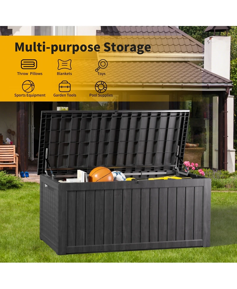 Mondawe 230 Gallon Large Resin Outdoor Storage Box