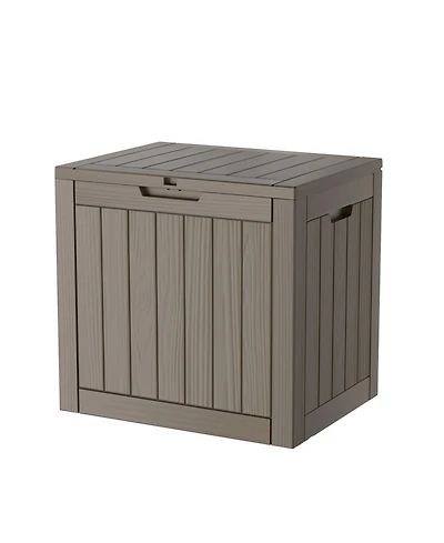 Mondawe 31 Gallon Outdoor Garden Resin Storage Deck Box