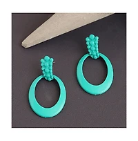 Sohi Women's Pink Halo Drop Earrings