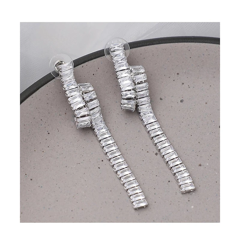 Sohi Women's Bling Drop Earrings