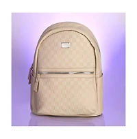 Women's The Checkered Curve Backpack - Ivory White