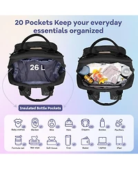 Ruvalino Baby Diaper Bag Backpack Multifunction Travel Maternity Changing