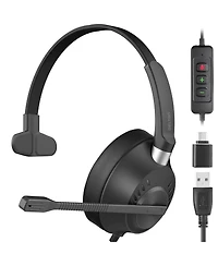 Delton 40Y Usb/Usb-c Mono Headset with Noise Canceling Mic (DWH40YAC)