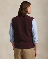 Polo Ralph Lauren Men's Cable-Knit Wool-Cashmere Sweater Vest