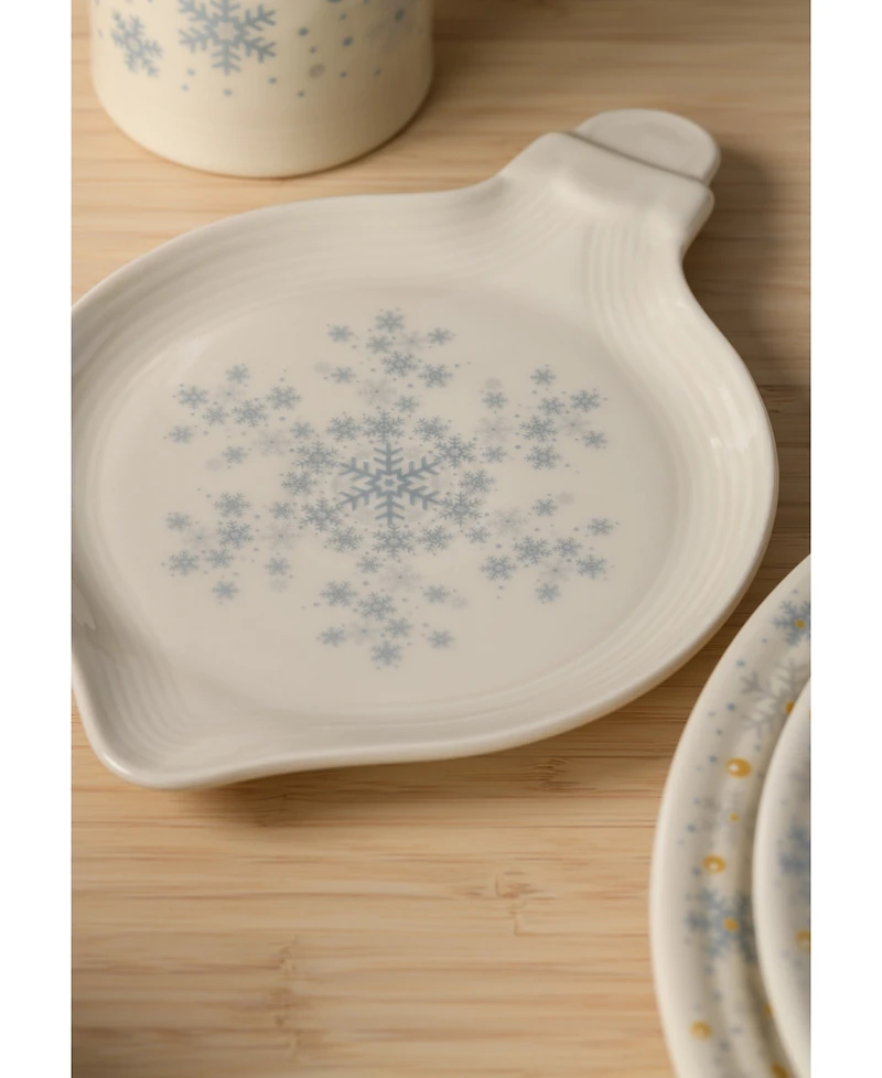 Fiesta Linen Snowflakes Ornament-Shaped Plate, Exclusively at Macy's