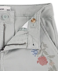 abercrombie kids Girls Embroidered Cargo Joggers