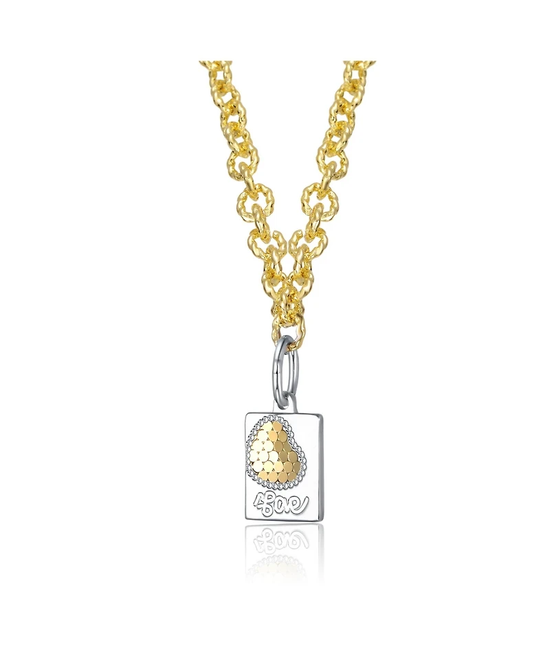 Boundless Love Dog Tag Pendant Necklace