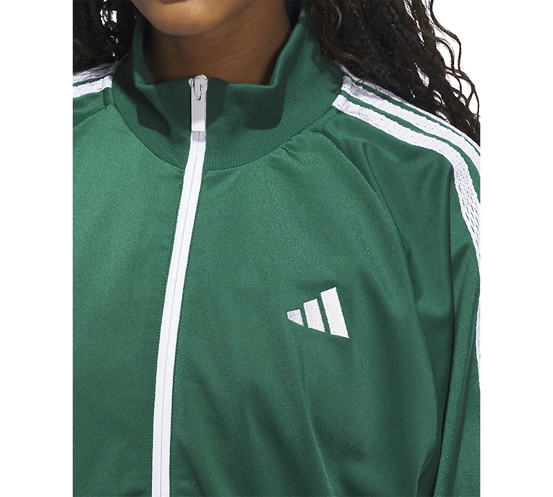 adidas Women's Zip-Front Long-Sleeve Logo Track Jacket