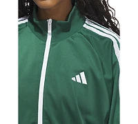 adidas Women's Zip-Front Long-Sleeve Logo Track Jacket