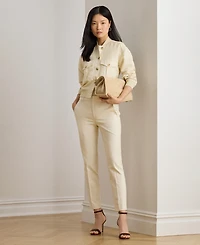 Lauren Ralph Women's Linen-Blend Bomber Jacket