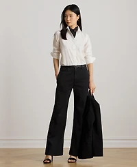 Lauren Ralph Women's Stretch Cotton Chino Flare Pants