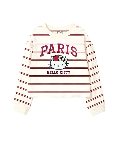 Hello Kitty Big Girls Long Sleeve Paris T-Shirt