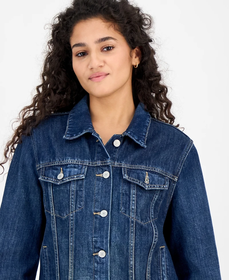 Lucky Brand Cotton Denim Trucker Jacket