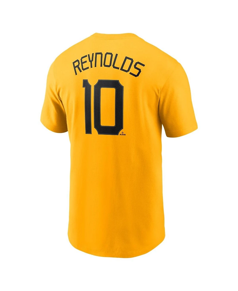 Nike Men's Bryan Reynolds Gold Pittsburgh Pirates Fuse City Connect Name Number T-Shirt