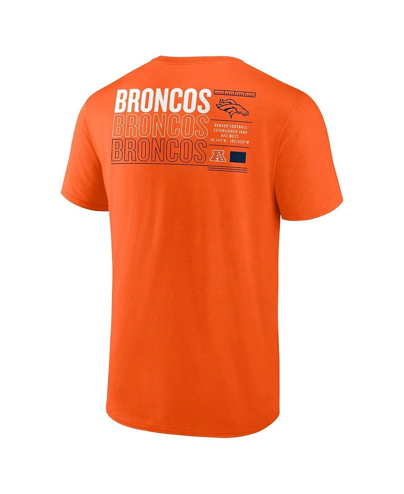 Fanatics Men's Orange Denver Broncos Repeat Stats T-Shirt