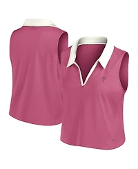 Fanatics Women's Pink Philadelphia Phillies Studio Wellness V-Neck Tank Top