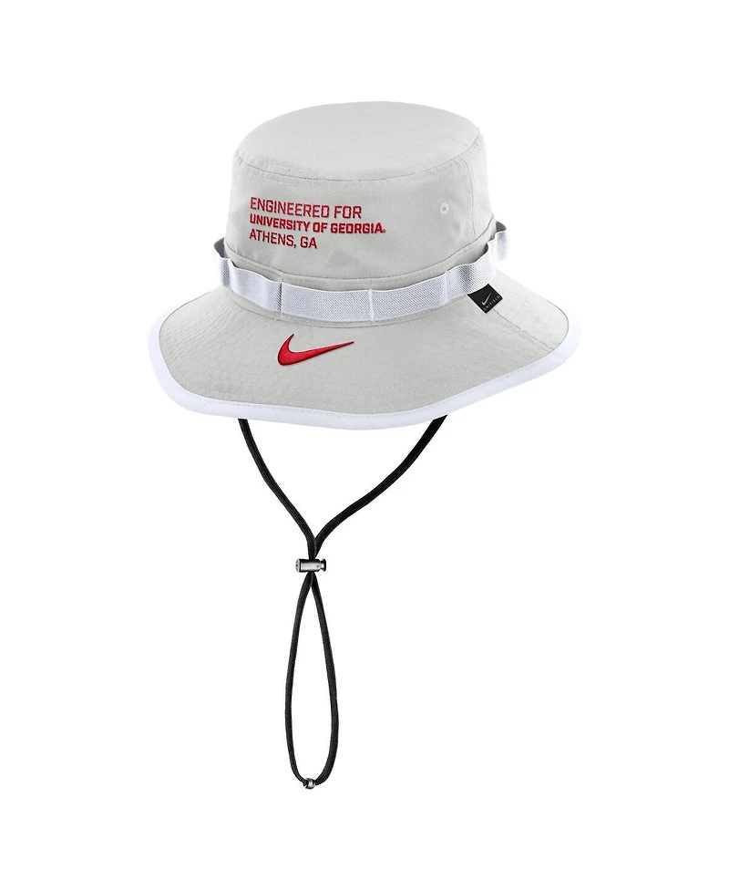 Nike Men's Gray Georgia Bulldogs 2025 Sideline Apex Boonie Bucket Hat