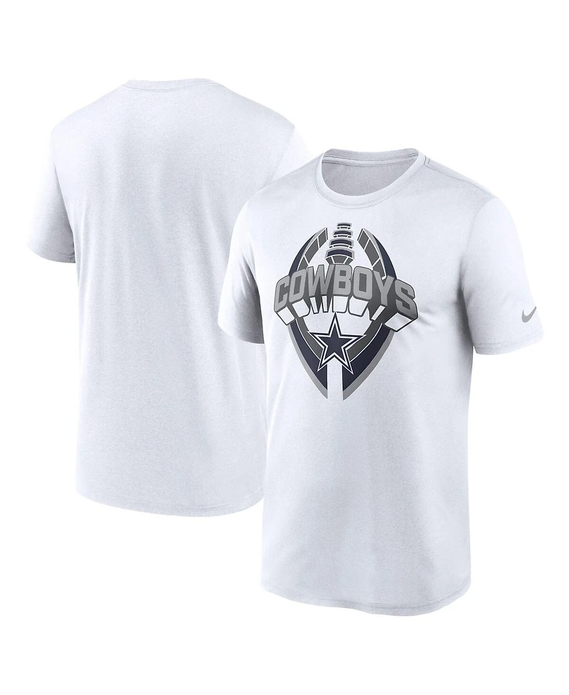 Nike Men's White Dallas Cowboys Legend Icon Performance T-Shirt