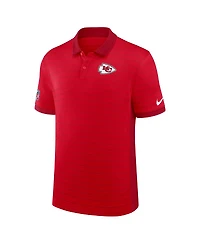 Nike Men's Red Kansas City Chiefs Sideline Victory Stripe Performance Polo Shirt