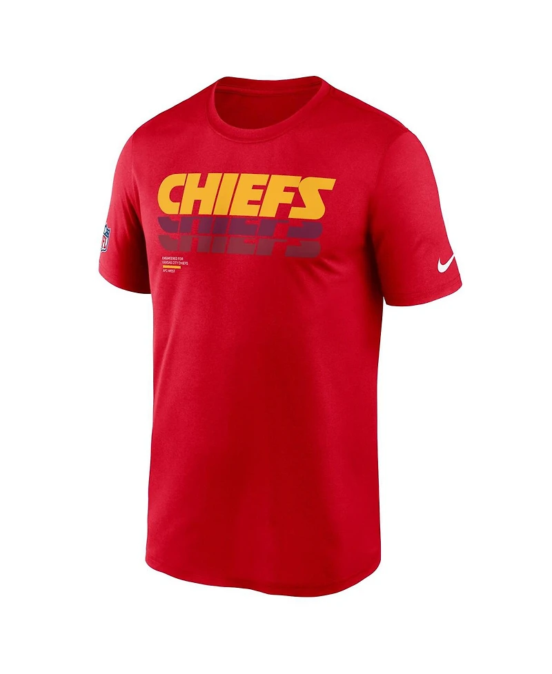 Nike Men's Red Kansas City Chiefs Sideline Legend Performance T-Shirt
