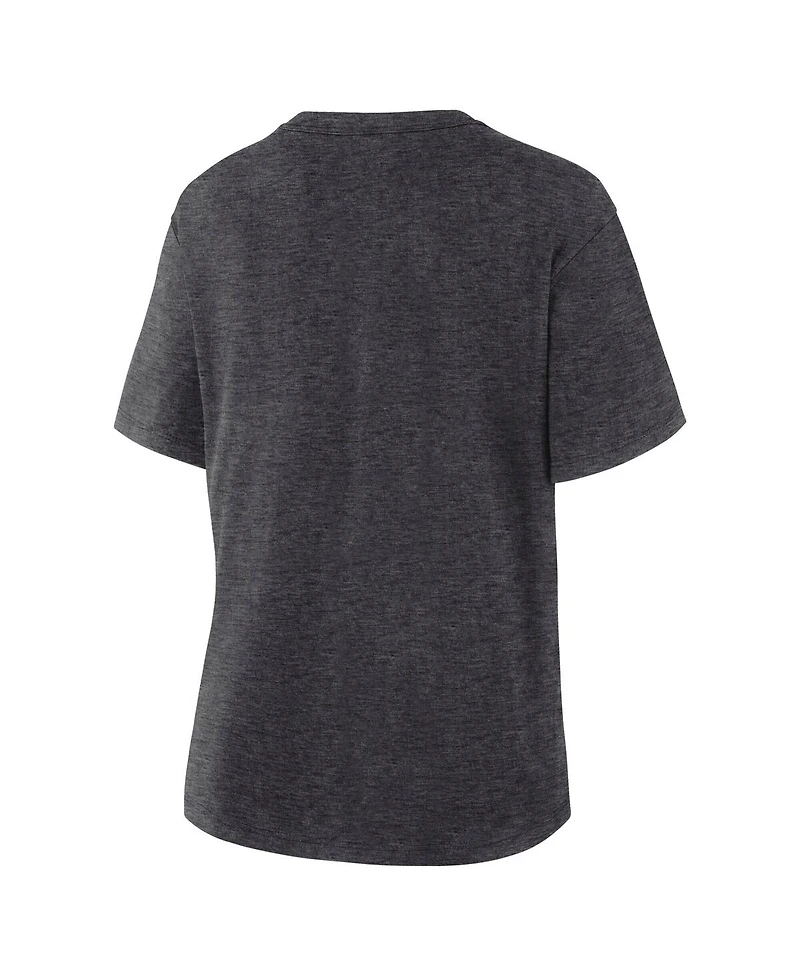Fanatics Women's Heather Charcoal Utah Mammoth Primary Logo Legacy T-Shirt