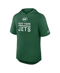 Nike Men's Green New York Jets Lockup Tri-Blend Hoodie T-Shirt
