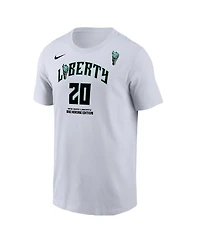 Nike Men's Sabrina Ionescu White New York Liberty Heroine Edition Name Number T-Shirt