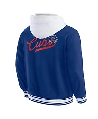 Darius Rucker Collection by Fanatics Men's Royal Chicago Cubs Full-Snap Hooded Jacket